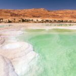 ネヴェ・ゾハール近郊の死海の風景　イスラエルの風景