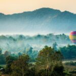 ヴァンヴィエンの風景　ラオスの風景