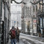 雪のマーストリヒト　オランダの風景