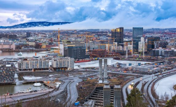 オスロの町並み　ノルウェーの風景