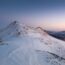 冬のチュカシュ山　冬のルーマニアの風景