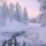 真冬の絶景　フィンランドの冬の風景