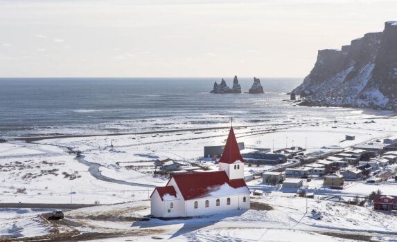 ヴィークの風景　アイスランドの風景