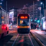 夜のワルシャワ　ポーランドの風景