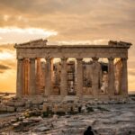 夕暮れのアテネ　ギリシャの風景