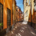 ガムラスタンの町並み　ストックホルムの風景　スウェーデンの風景
