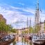 フローニンゲンの街並み　オランダの風景