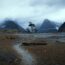 ミルフォードサウンドの風景　テアナウ　ニュージーランドの風景