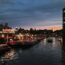 夕暮れのアムステルダム　オランダの風景