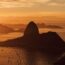 夕暮れのリオ・デ・ジャネイロ　リオデジャネイロ州、ブラジルの風景
