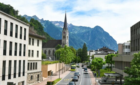 ファドゥーツの風景　リヒテンシュタインの風景
