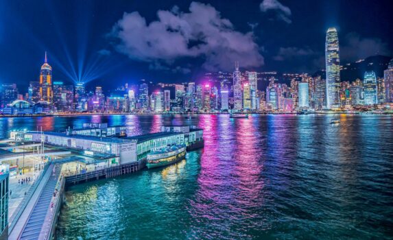 香港の夜景　香港の風景