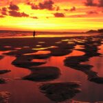 プエルト・ペニャスコの夕景　メキシコの風景
