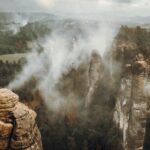 ザクセンスイスの奇岩群　ドイツの風景