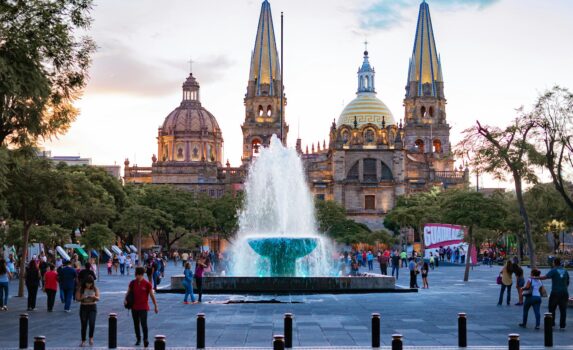 グアダラハラの風景　メキシコの風景