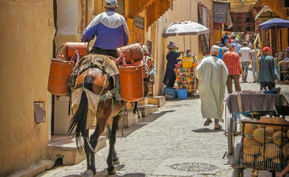 フェズの町並み　モロッコの風景