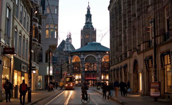 ハーグの町並み　オランダの風景