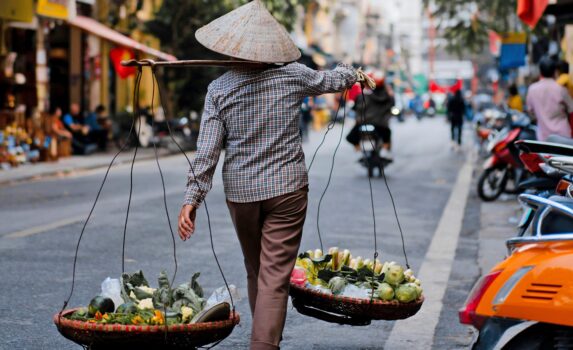 ハノイの街角　ベトナムの風景