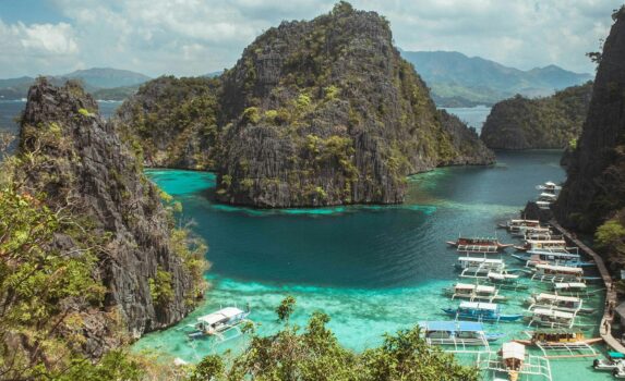 カヤンガンの展望台から見る絶景　フィリピンの風景