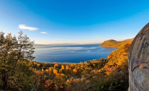 オフリド湖の絶景　北マケドニアの風景