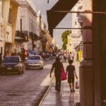 メリダの町並み　メキシコの風景
