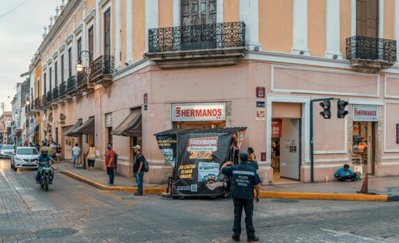 メリダの町並み　メキシコの風景