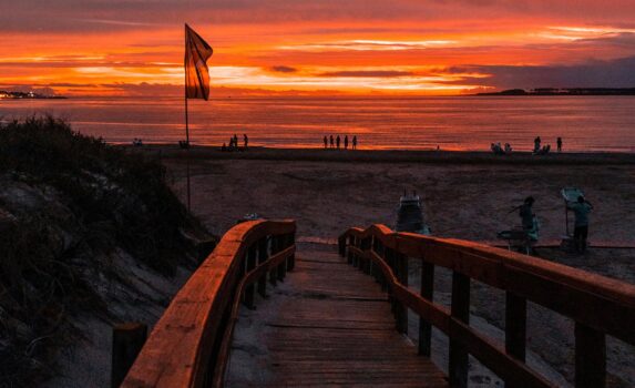 夕暮れのプンタ デル エステ　ウルグアイの風景