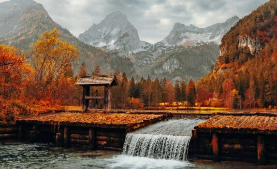 秋のシーダーヴァイアー　オーストリアの風景