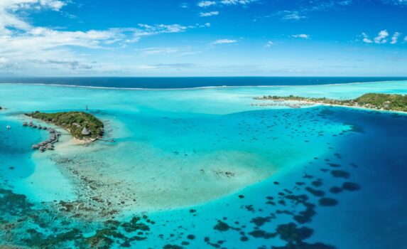 ボラボラ島の絶景　フランス領ポリネシアの風景