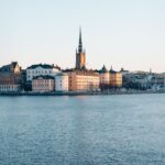 12月のストックホルムの風景　スウェーデンの風景