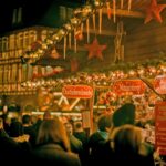 フランクフルトのクリスマス・マーケット　ドイツの風景　クリスマスのドイツ