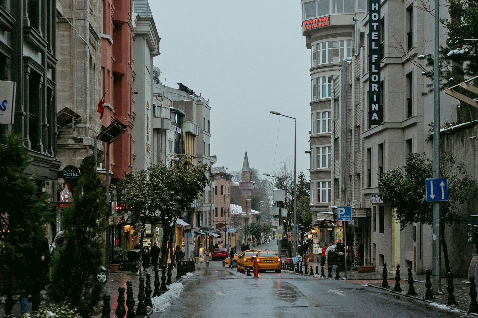 冬のイスタンブールの風景　トルコの風景