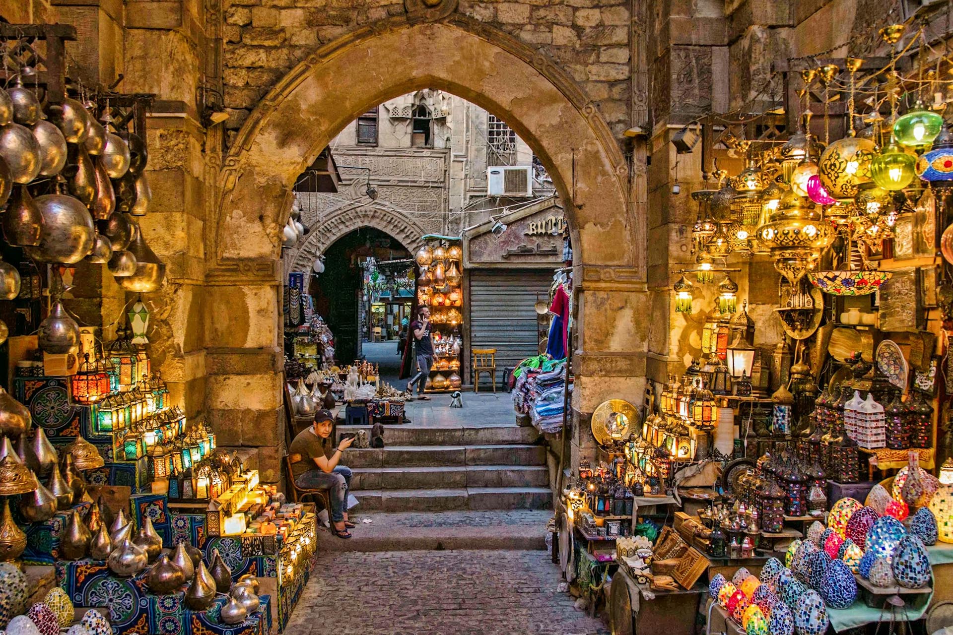 カイロの路地裏　スーク（市場）の風景　エジプトの風景