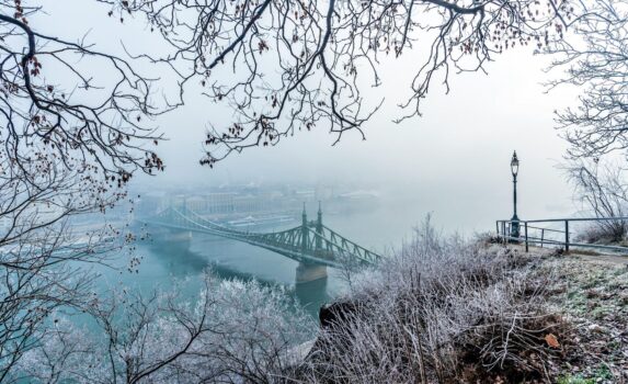 冬のブダペスト　冬のハンガリーの風景