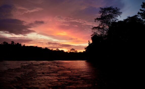 夕暮れの風景　ブルネイの風景