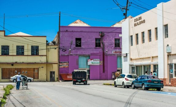 カリブの町並み　バルバドスの風景