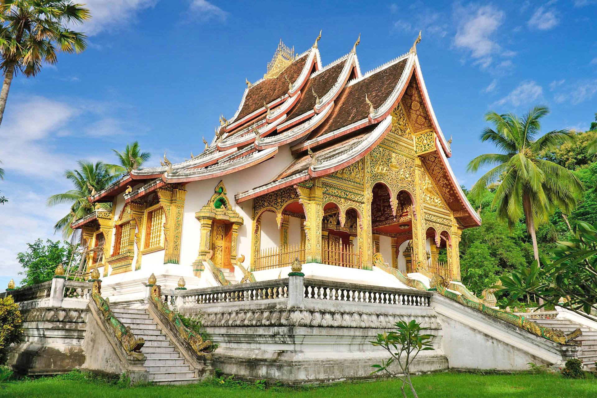 ルアンパバーン　ラオスの風景