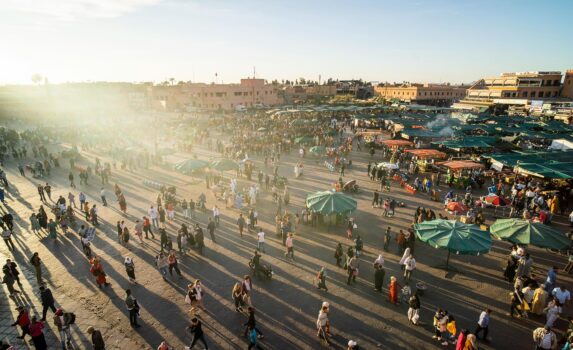 マラケシュの町並み　モロッコの風景