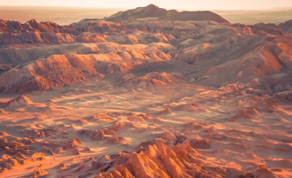 月の谷　サンペドロ・デ・アタカマの風景　チリの風景