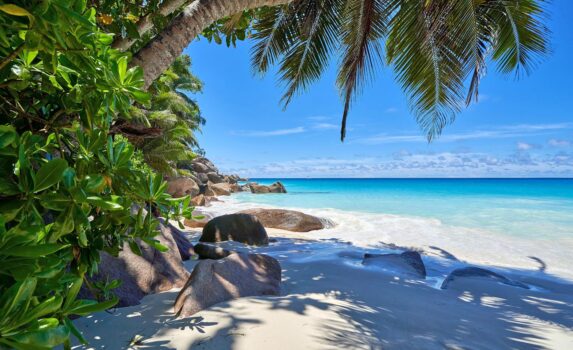 プララン島の風景　セーシェルの風景　セーシェル共和国