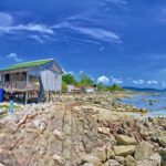 ロン島の風景　カンボジアの風景