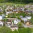 山麓の家並み　リヒテンシュタインの風景