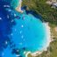 パクソス島　イオニア海の風景　ギリシャの島　ギリシャの風景