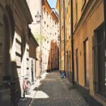 ガムラスタンの町並み　ストックホルムの風景　スウェーデンの風景