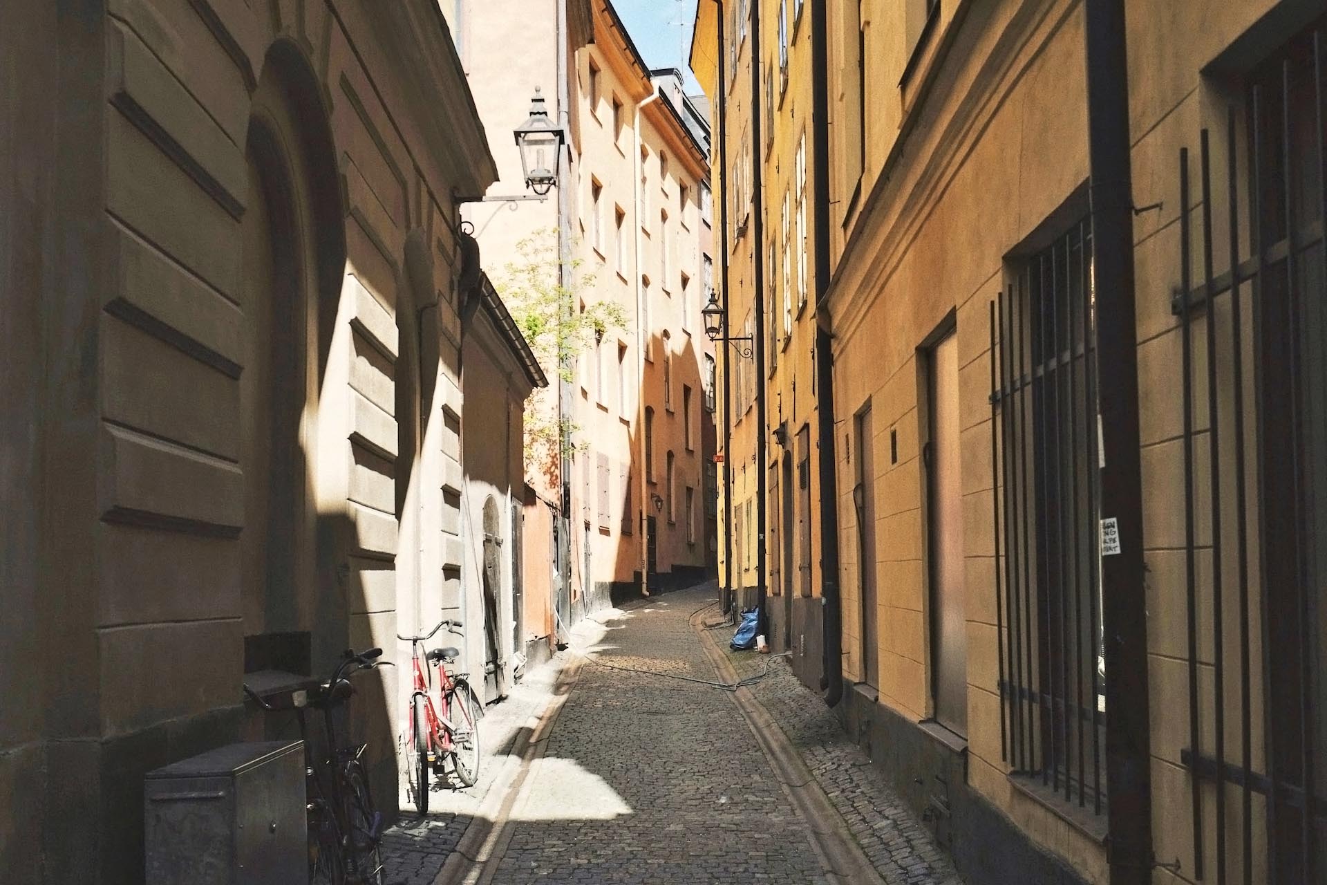 ガムラスタンの町並み　ストックホルムの風景　スウェーデンの風景
