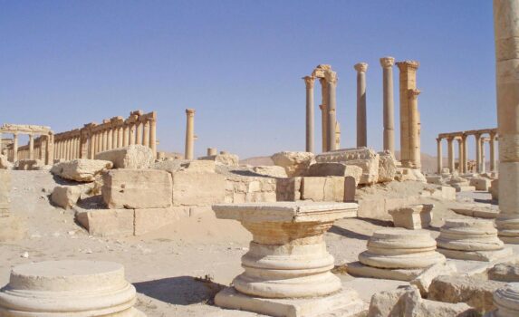 パルミラの風景　シリアの風景
