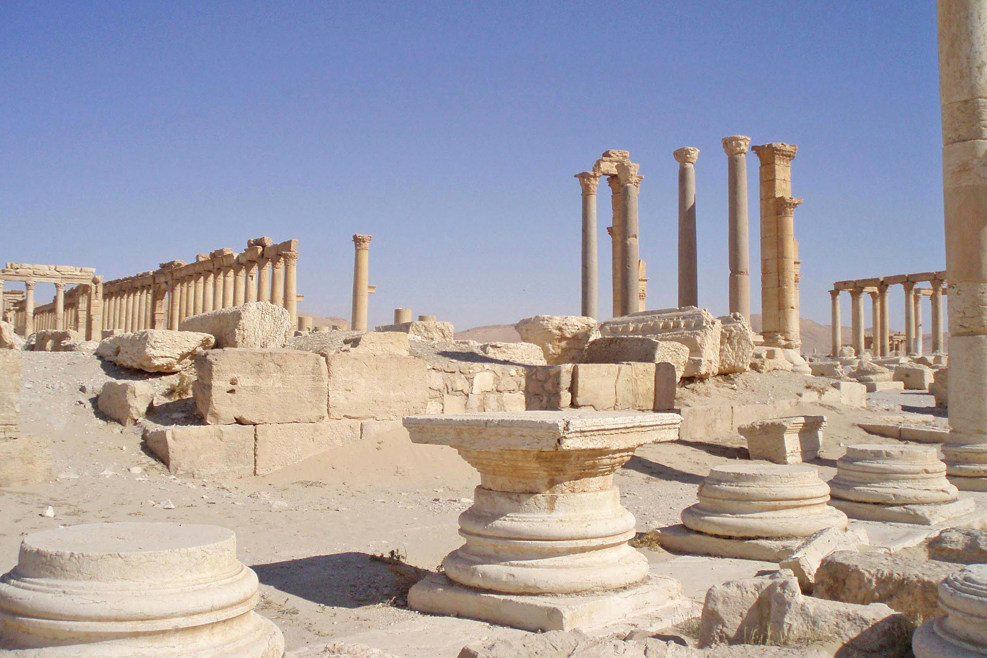 パルミラの風景　シリアの風景