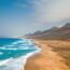 コフェテ・ビーチ（プラヤ・デ・コフェテ）　カナリア諸島フェルテベントゥラ島　スペインの風景