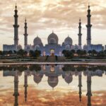 シェイク・ザーイド・モスク　アブダビ　アラブ首長国連邦の風景