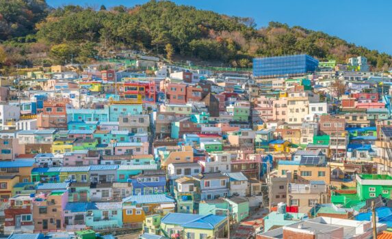 釜山「甘川文化村」　韓国の風景